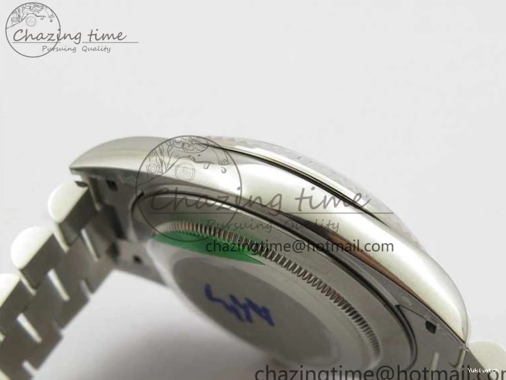 40mm Dial 904 President Ice on Markers T 228239 Blue Crystal SS A2836 Bracelet Dial New SS Version BP Day-Date 0330